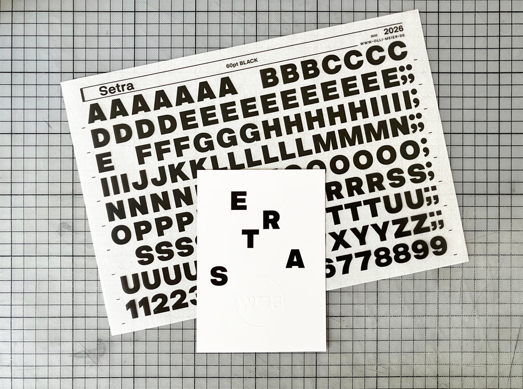 Unique Postcard Setra 60pt Black Uppercase