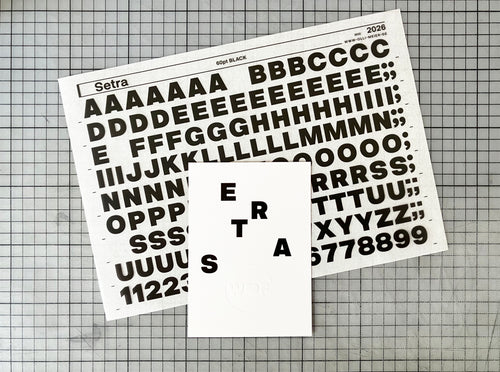 Unique Postcard Setra 60pt Black Uppercase
