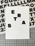 Unique Postcard Setra 60pt Black Uppercase